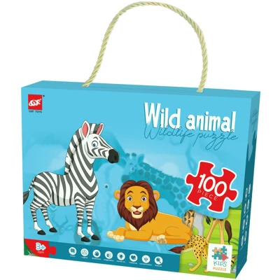 Afbeelding van Vloerpuzzel Wilde Dieren, 100st.