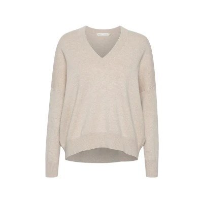 Afbeelding van Inwear Fosteriw Trui, Dames, Maat: XS, Simply taupe melange