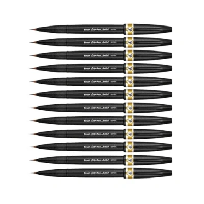 Afbeelding van Pentel Artist viltstift met extra fijne penseelpunt beige