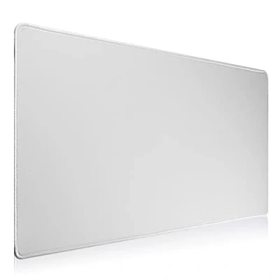 Afbeelding van Hosimoln Gaming muismat, grote 800 x 300 3 mm, antislip en waterdichte computermuismat met genaaide randen voor game/kantoor/thuis, 80 30 cm, grijs 007