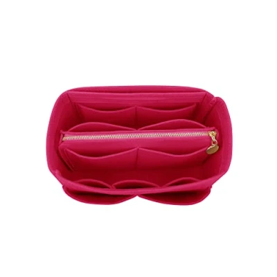 Afbeelding van LEXSION Tasorganizer, vilt, inzetstuk met rits, voor draagtas, Speedy Neverfull PM MM, Rozenkrans, Large