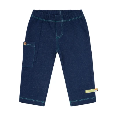 Afbeelding van loud + proud Uniseks kinderjeans look broek, ultra marine, 86 92