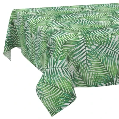 Afbeelding van ANRO Tafelkleed, tafellinnen, textiel, katoen, polyester, wasbaar, onderhoudsvriendelijk, in rond, ovaal, rechthoekig, tropisch, 100 x 140 cm, snijrand