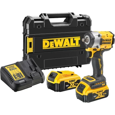 Afbeelding van DeWalt DCF921P2T QW 18V XR Brushless Compacte Slagsmoersleutel met Frictiering 1/2&quot; aansluiting 2x 5.0Ah in TSTAK