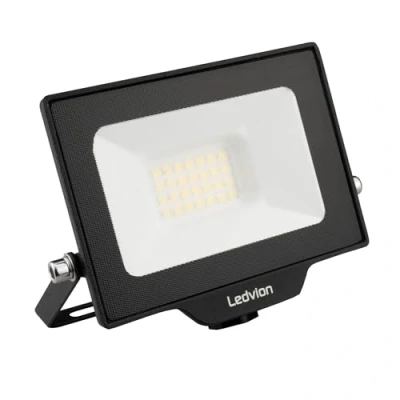 Afbeelding van Ledvion LED Breedstraler, Incl. 0.5M kabel, 20 watt Osram 6000K 2200 lumen werklamp, outdoor Breedstraler IP65 waterdicht, met snelkoppeling
