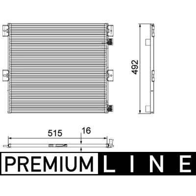 Afbeelding van Mahle Original Airco condensor AC 125 000P