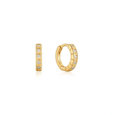 Afbeelding van Ania Haie AH E037 05G Glam Huggie Hoop Oorbellen horloge Goudkleur