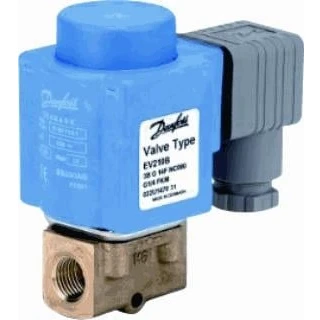 Afbeelding van Danfoss magneetafsluiter messing direct werkend 24v dc 2 nc fkm doorlaat 3mm binnendraad g 1 4 032u147002