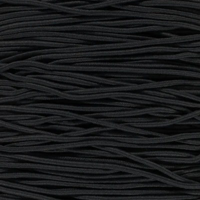 Afbeelding van 3mm Elastisch Touw Zwart 50 meter op rol