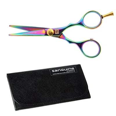 Afbeelding van Titanium Snor Schaar en Baard Trimming Schaar, Extreem Scherp 4.5 inch
