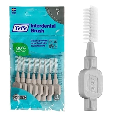 Afbeelding van 10x TePe Interdentale Ragers Original 1,3 mm Grijs blister à 8 stuks