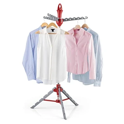 Afbeelding van EasyMaxx Droogrek Grijs/Rood