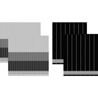 Afbeelding van Combiset DDDDD Jules Anthracite 2 Keukendoeken + Theedoeken 60 x 65 cm