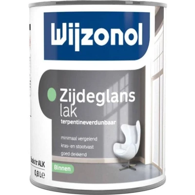 Afbeelding van Wijzonol Zijdeglanslak Terpentineverdunbaar 0,25 liter Houtverf