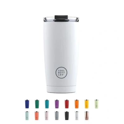 Afbeelding van Cool Bottles Thermosbeker 550 ml 5 uur warm, 10 koud BPA Vrij Mono White