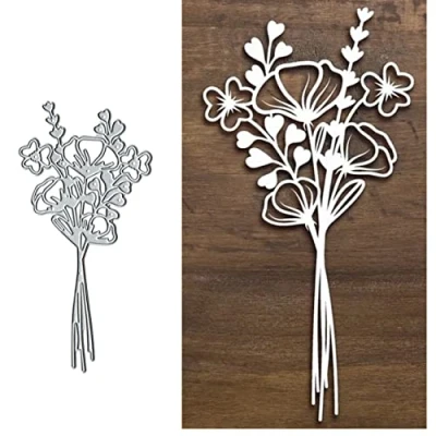 Afbeelding van Verse Bloemen Blad Metalen Die Cuts,Srping Hart Bladeren Trouwkaart Snijden Stansmessen Cut Stencils Diy Scrapbooking Foto Album Decoratieve Embossing Papier Kaart Maken