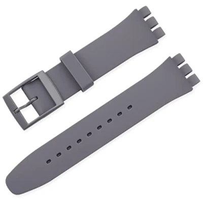 Afbeelding van BBZ 12MM siliconen band compatibel met Swatch horlogeband