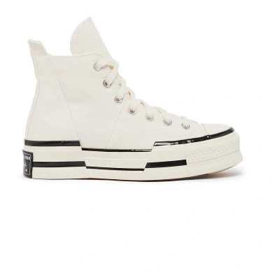 Afbeelding van Converse dames Chuck 70 Plus sneaker van canvas in de kleur Gebroken wit, maat: 39