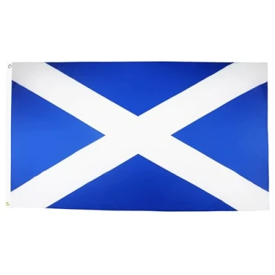 Afbeelding van Schotland Vlag 250x150 cm Schots Grote vlaggen 150 x 250 Banner 5x8 ft Hoge kwaliteit AZ FLAG