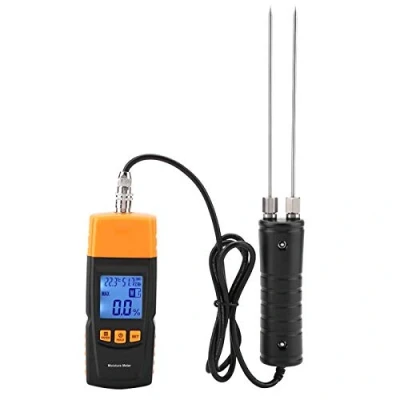 Afbeelding van houten vochtmeter, instelbare vochtigheidsmeter voor GM620 digitale vochtigheidsmelder met lcd display bouwmaterialen, muren, papieren vloer