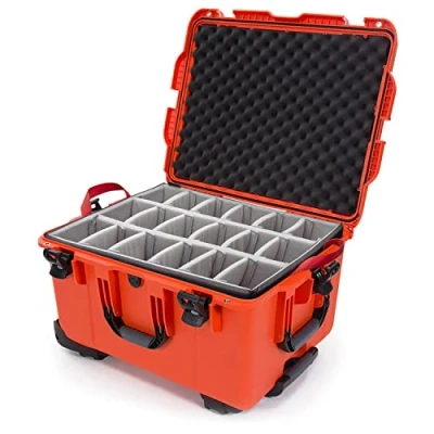 Afbeelding van Nanuk 960 Waterdichte Harde Bescherm Koffer Met Wielen and Gewatteerde Divider Oranje