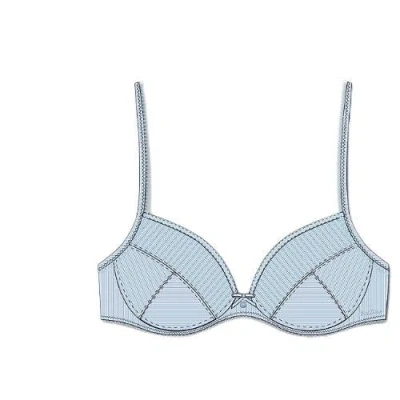Afbeelding van Triumph Pushup BH, Dames, Maat: 75E, Silver blue