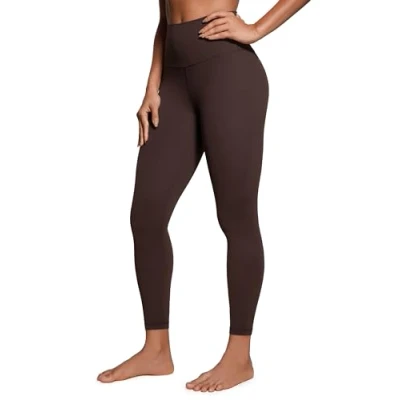 Afbeelding van CRZ Yoga Butterluxe Lounge Legging Met Hoge Taille 25&quot; Trainingslegging Sportlegging Voor Dames Boterachtige Zachte Yogabroek Hot Fudge Bruin L