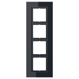 Afbeelding van JUNG AFDEKRAAM 4V ZWART 9005 LSP984GLSW
