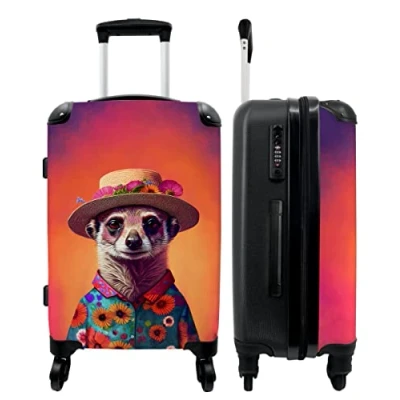 Afbeelding van NoBoringSuitcases.com Grote koffer Kinderkoffer geschikt voor jongens en meisjes Reiskoffer met 4 wielen Trolley op wieltjes 60 liter Rolkoffer groot kinderen Ruimbagage valies 20kg Reisbagage &amp; reisaccessoires Luggage suitcase XL