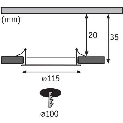 Afbeelding van Paulmann paneel LED rond 6 W 4000 K chroom mat