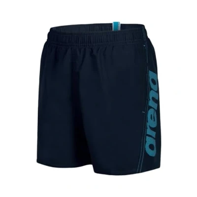 Afbeelding van Arena Fundamentals Logo Jr Boxer R Beach Short voor jongens, Marine turkoois, 6 7 jaar