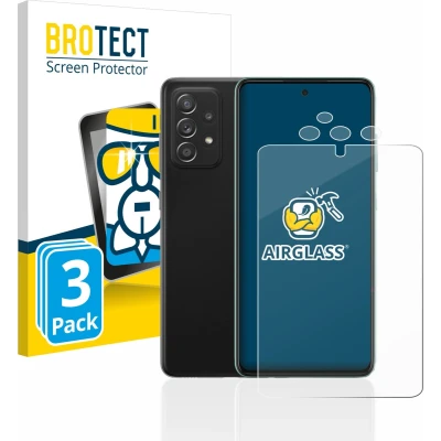 Afbeelding van BROTECT Screenprotector voor Samsung Galaxy A52s 5G (Voor+Camera) Folie Beschermfolie Beschermglas transparant (3 Stuks)