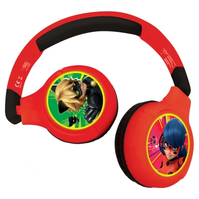 Afbeelding van Miraculous Ladybug Bluetooth &amp; Whired Opvouwbare Koptelefoon 3380743086866