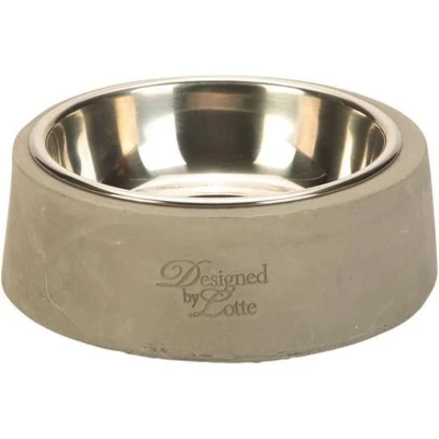 Afbeelding van Designed by Lotte Riboco Kattenvoerbak Beton 12,5cm