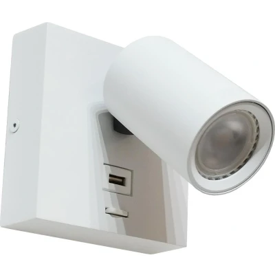 Afbeelding van Artdelight Wandlamp Master USB wit