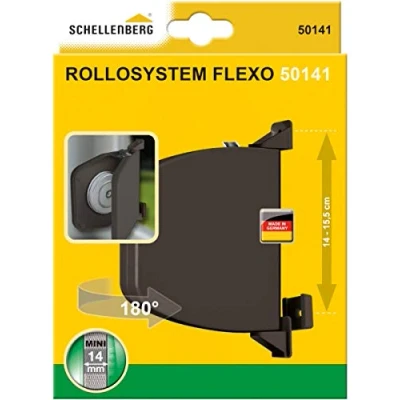 Afbeelding van Schellenberg 50141 rolluik bandopwinder Flexo 14mm, bruin