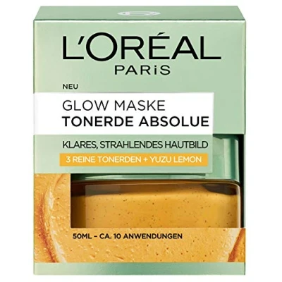 Afbeelding van L&#039;Oréal Absolutely Clay Glow Face Mask 50 ml (Duitse versie)