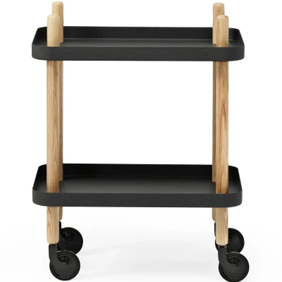 Afbeelding van Normann Copenhagen Block Trolley Zwart 50x35