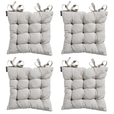 Afbeelding van Madison Toscane Kussen Panama Linnen 46x46 Grijs 4 Stuks